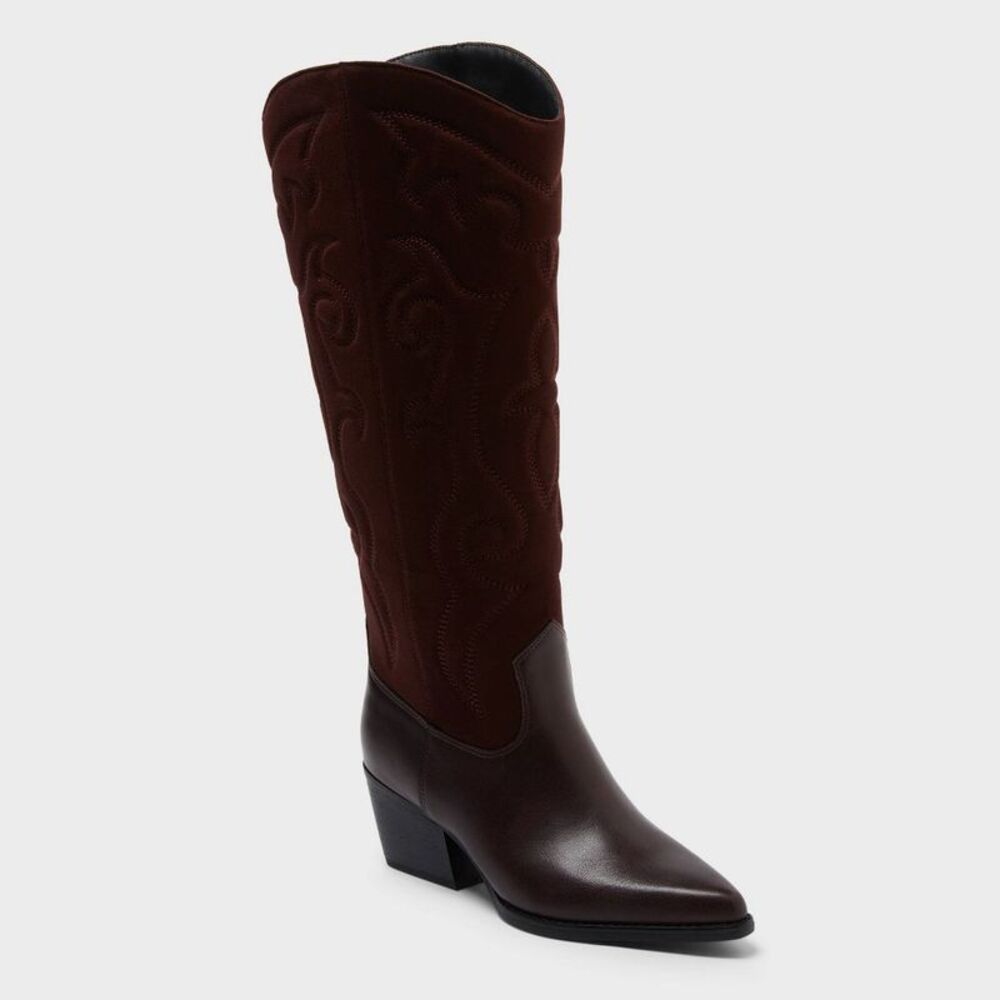 Women's Madeline Tall Boots - Universal Thread Burgundy 10